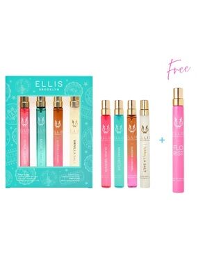 ELLIS BROOKLYN First Class Getaway Set - .33 fl oz ea. (4) NIB + FREE Florist!